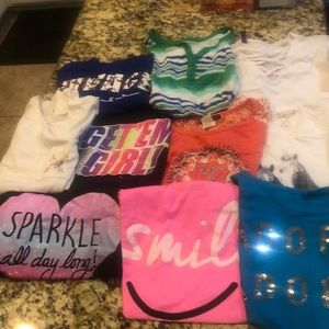 Lot of 10 girls XL shirts